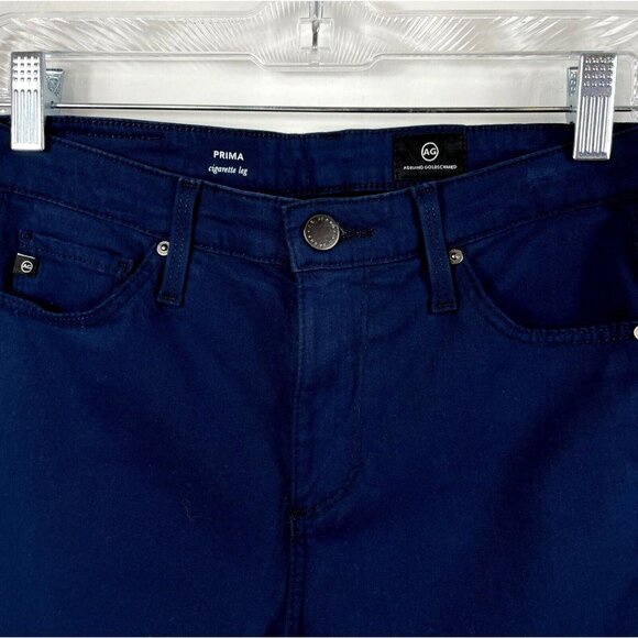 AG Adriano Goldschmied Womens Jeans Size 26 Prima Cigarette Leg Blue 5 Pocket - Picture 3 of 7